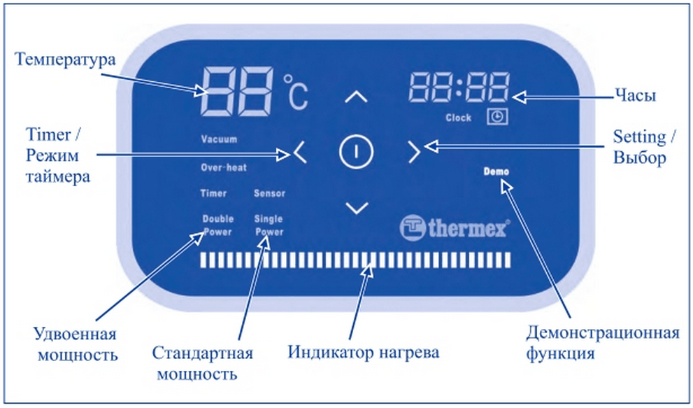 Установи температуру 50